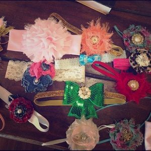 Bundle of baby headbands
