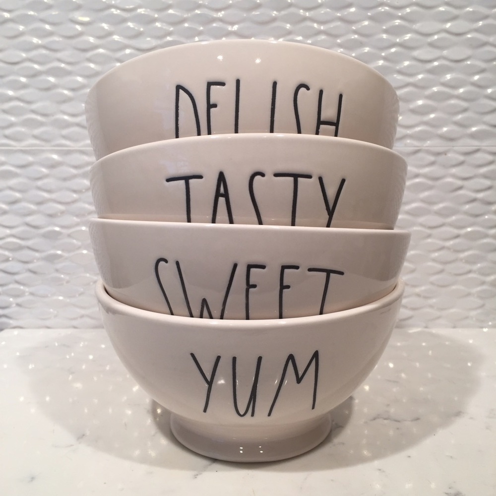 Rae Dunn set of 4 bowls