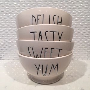 Rae Dunn set of 4 bowls