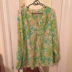 Lilly Pulitzer Elephant Ear Elsa Top