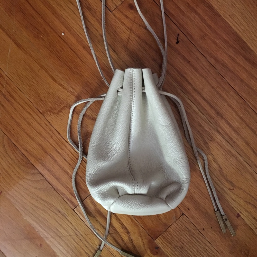 Mini Leather Bucket Bag