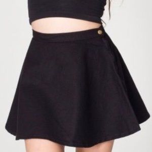 ✨ sold ✨ american apparel black denim circle skirt