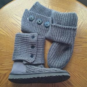 UGG Classic Cardy Boot, Grey, Size 8