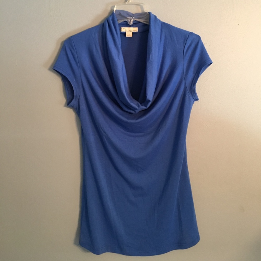 Royal Blue Scoop Neck Top