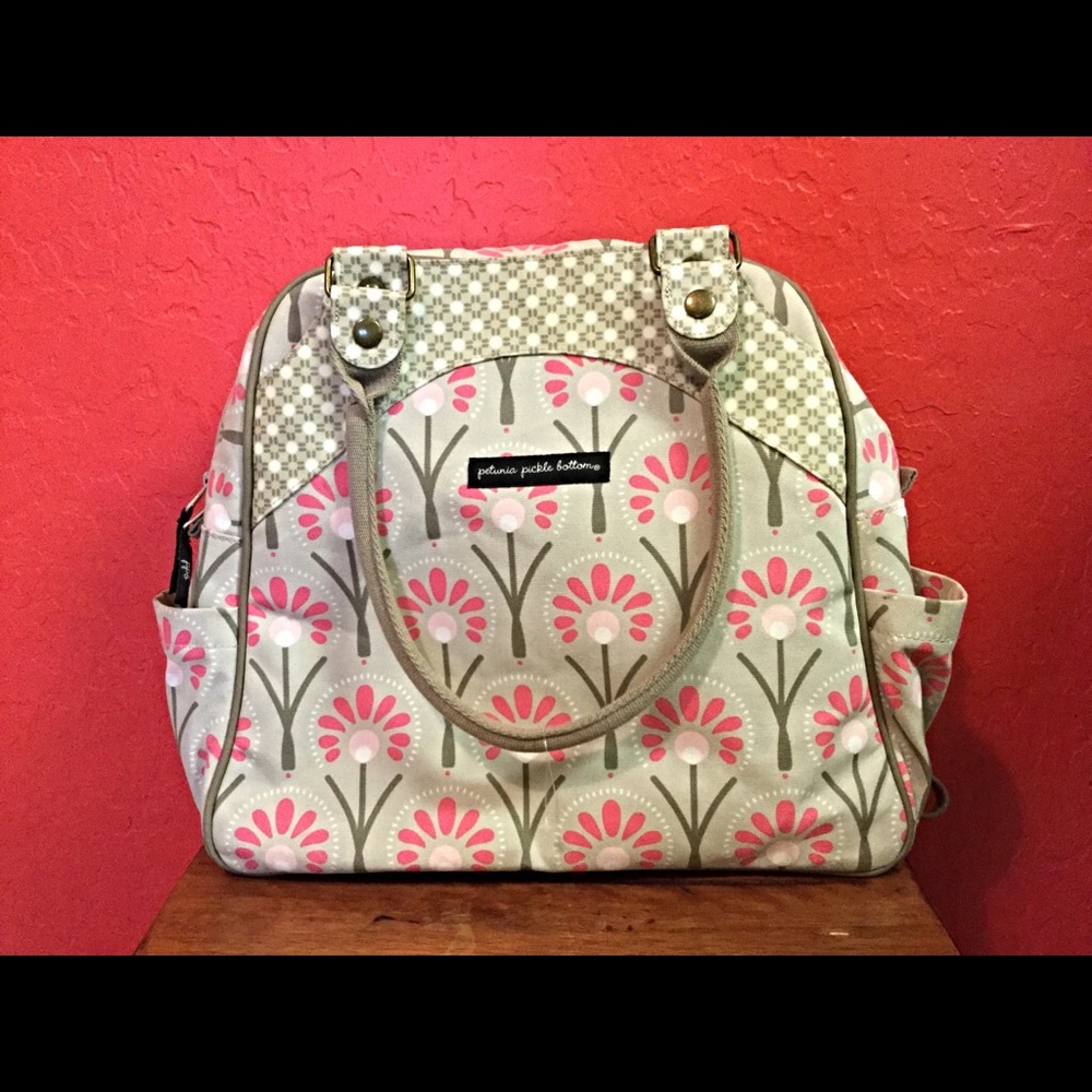 Petunia Pickle Bottom Sashay satchel diaper bag.