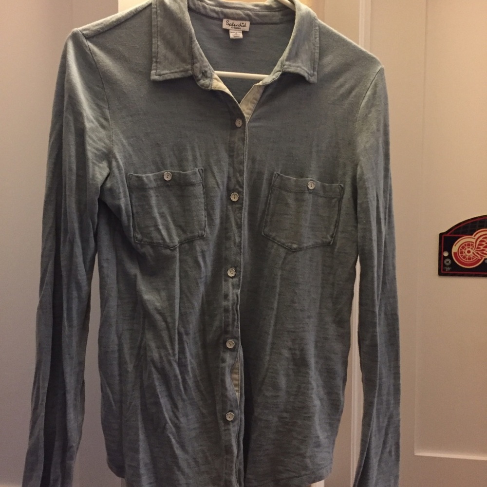 Splendid denim colored button down
