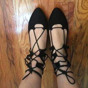Missguided black flats