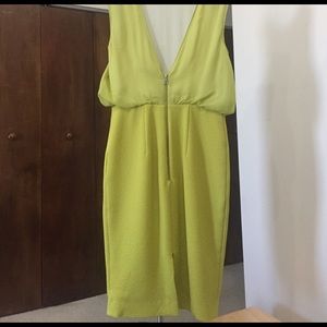 Chartreuse spring dress!
