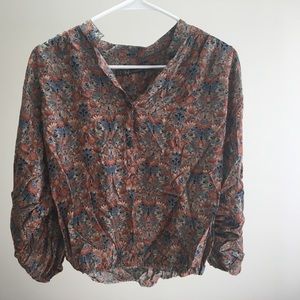 Slouchy Floral Blouse