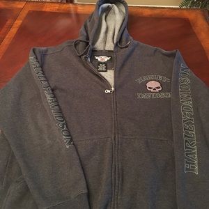 Harley Davidson Willie G skull hoodie