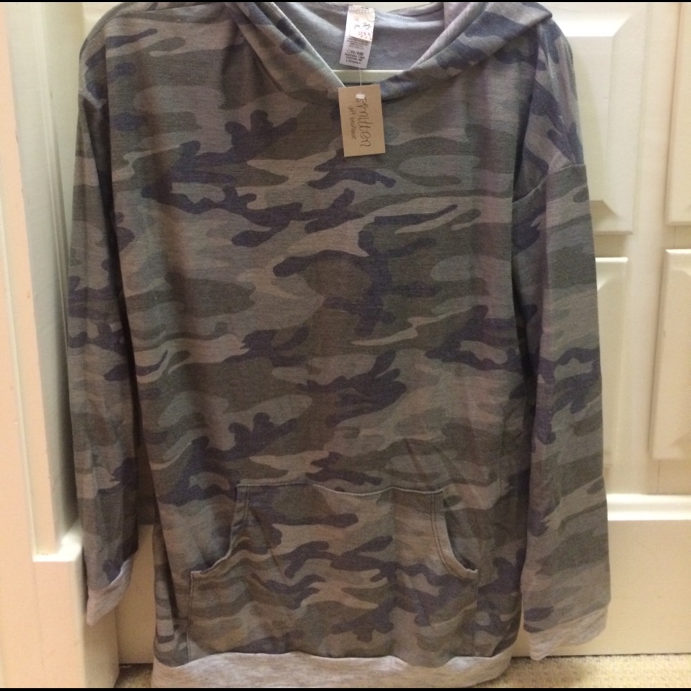 Camo hooded sweatshirt
