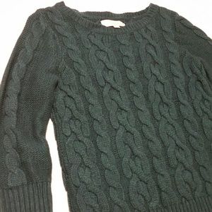 LOFT cable knit sweater (EUC)