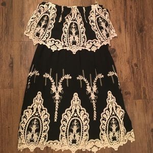 Strapless Lace Dress