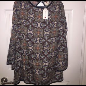 NWT Tunic dress with bell sleeves