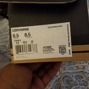 Dark gray converse tennis shoes never worm