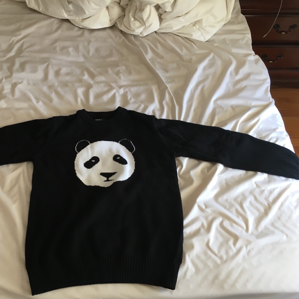 Forever 21 panda sweater