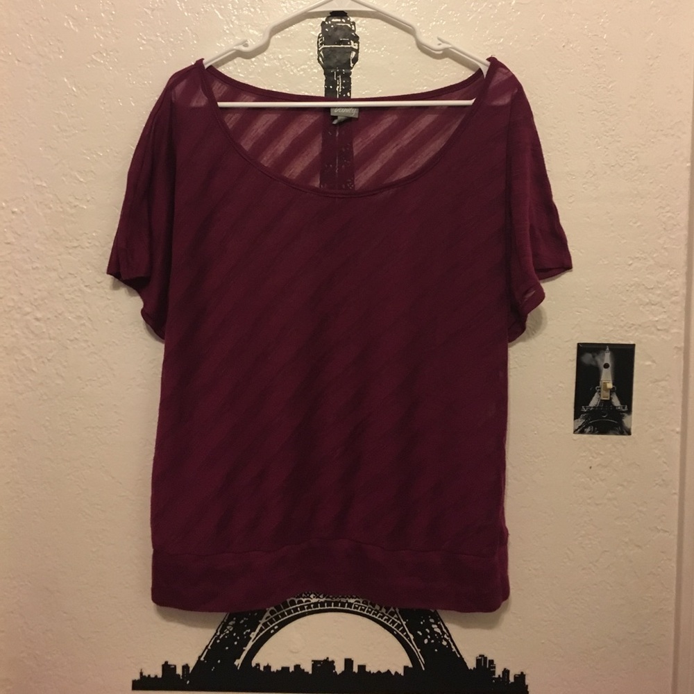 Purple burnout shirt