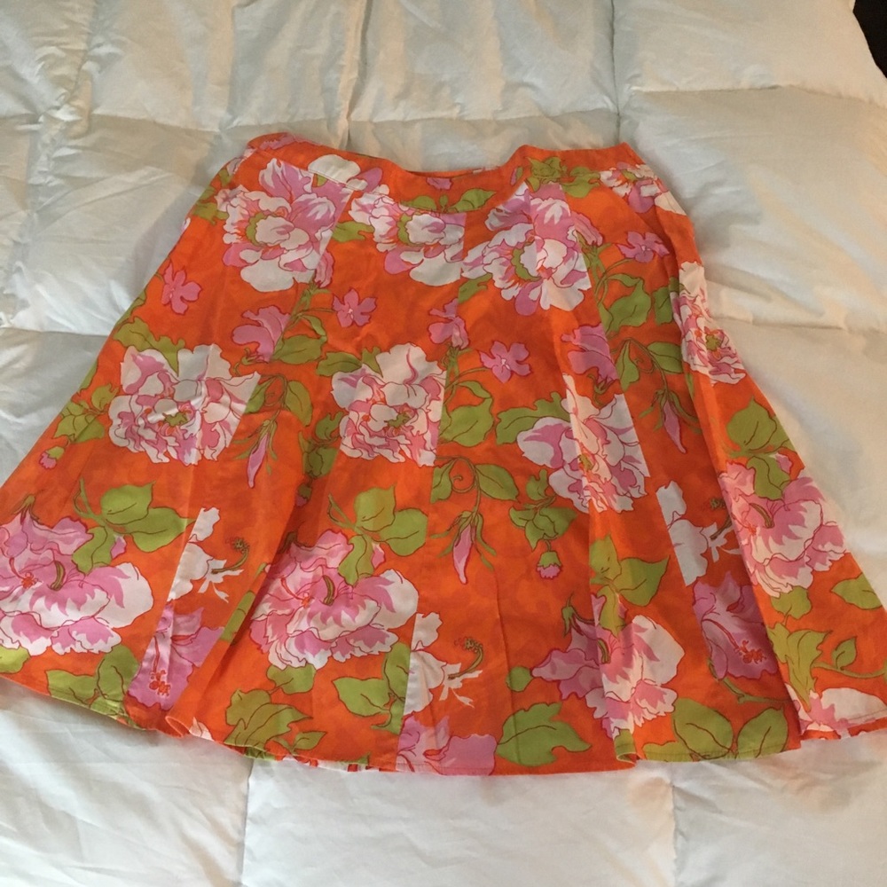 St. John's Bay floral cotton skirt