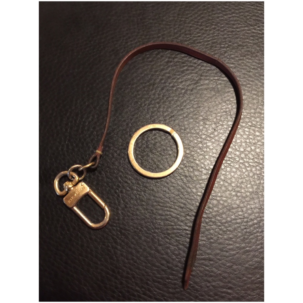 Authentic Louis Vuitton keychain and strap