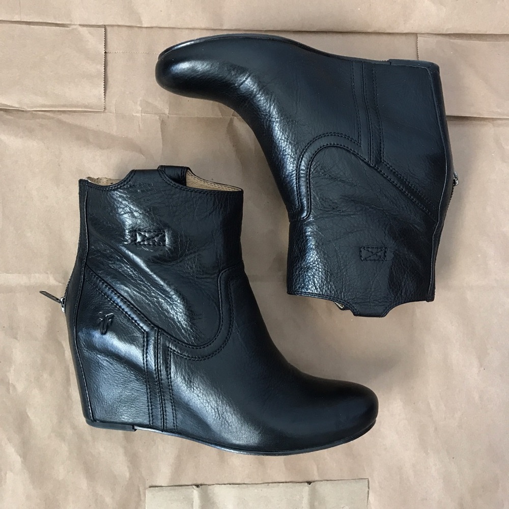 Frye Carson Wedge Ankle Boots