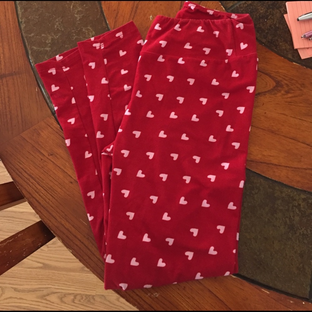 Lularoe OS Valentine leggings