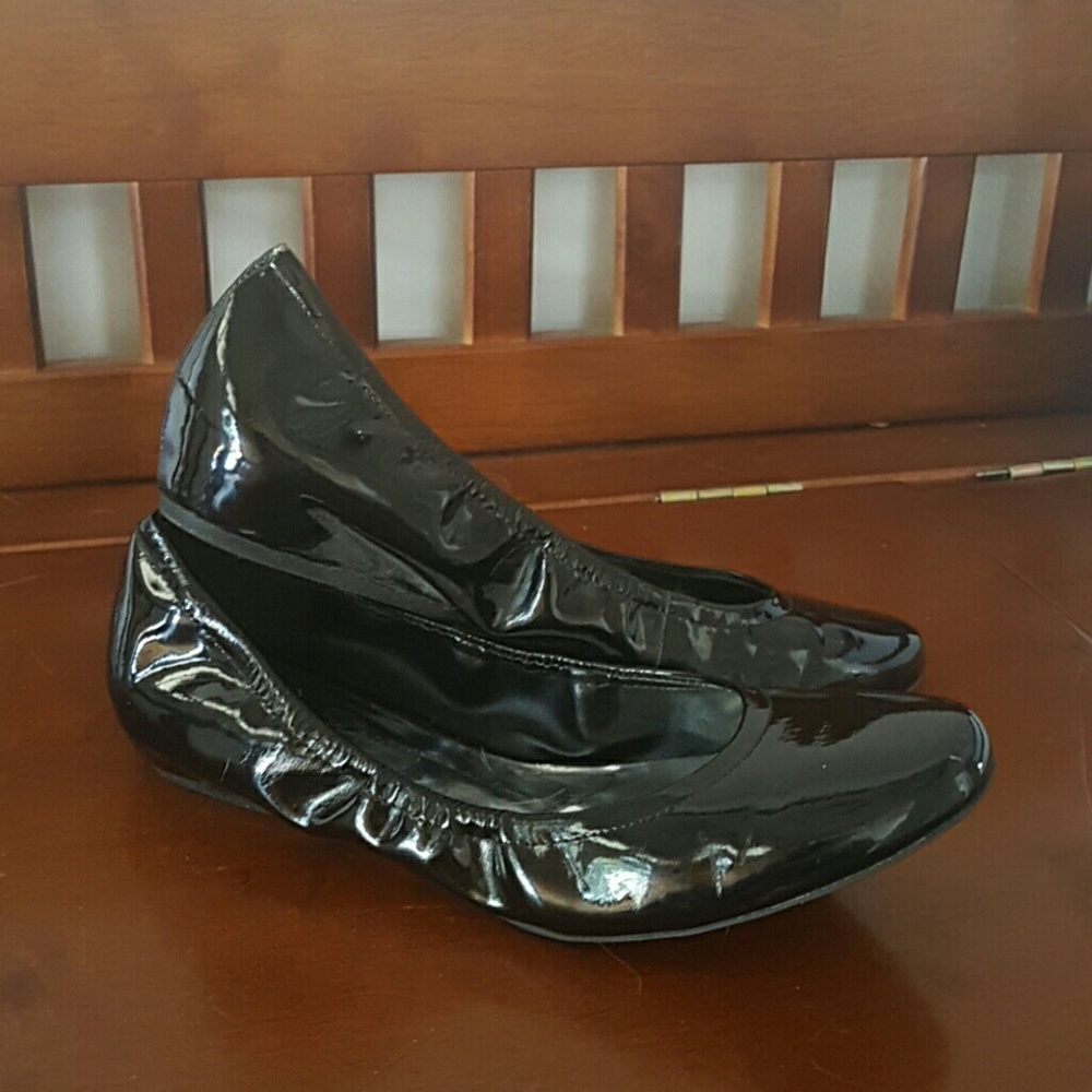 Jessica Simpson Black Patent Flats 8.5