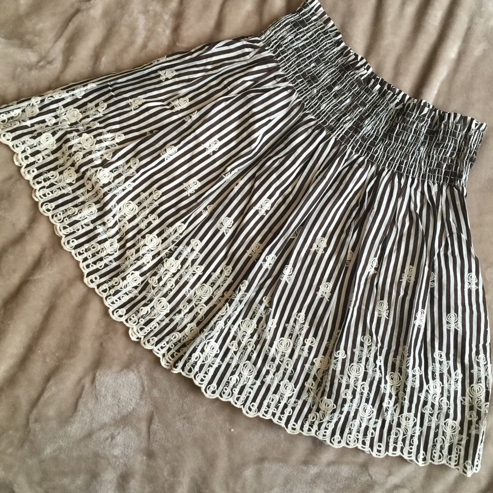 Max Studio Embroidery Skirt