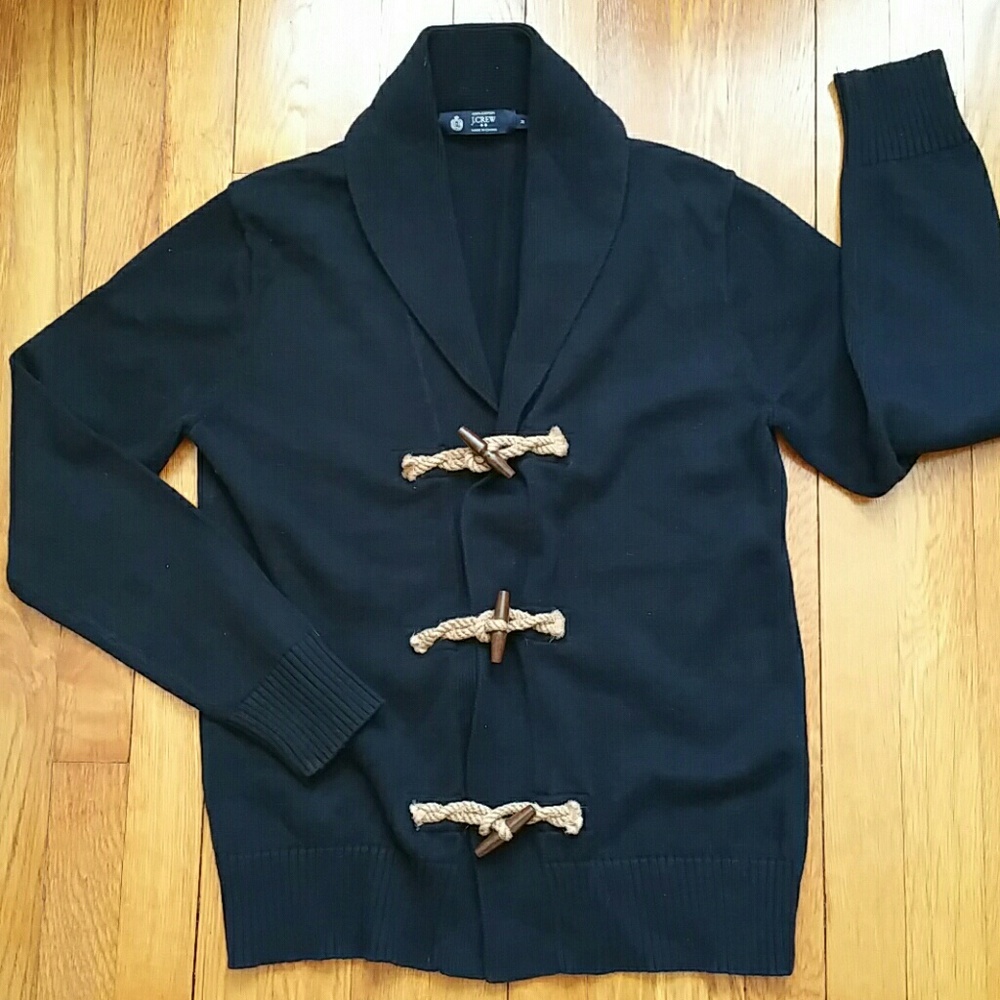 J. Crew Navy Toggle Sweater Mens