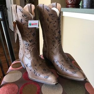 Laredo Distressed Leather Cowboy Boots