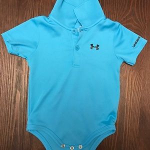 Boys Under Armour polo onesie
