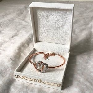 Rose Gold Heart Bracelet