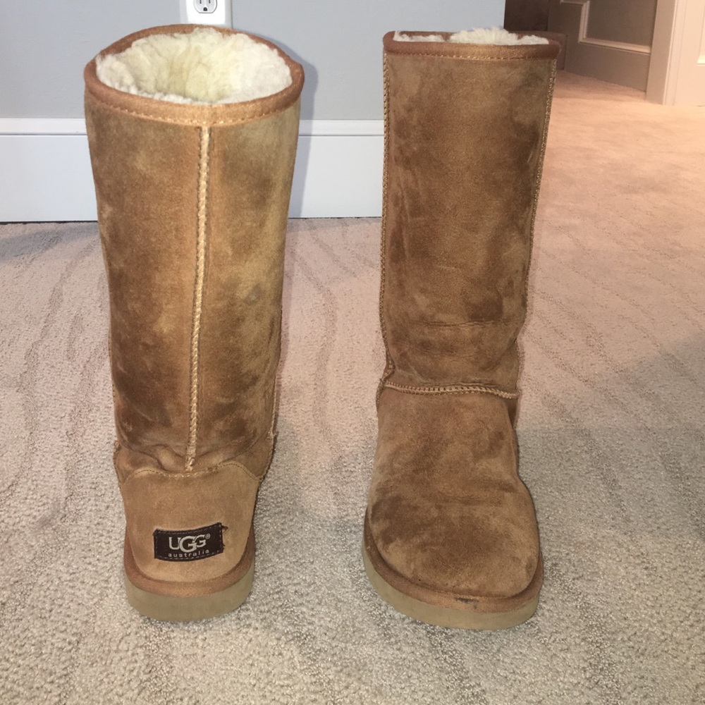 Tall chestnut ugg boots