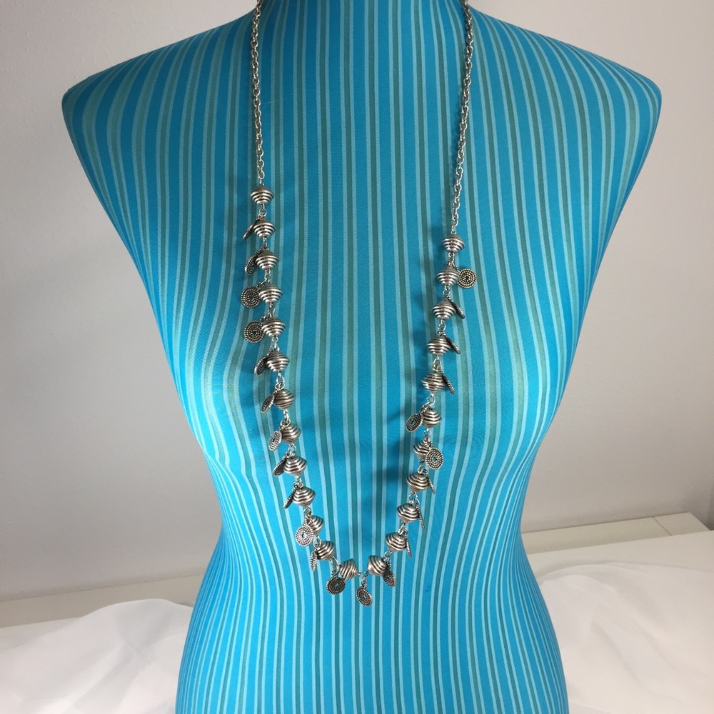 Express silver necklace in great used condition