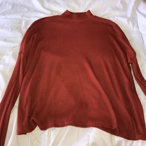 Orange long sleeve shirt