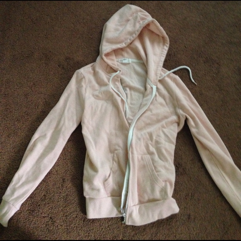 Forever 21 light pink fleece jacket