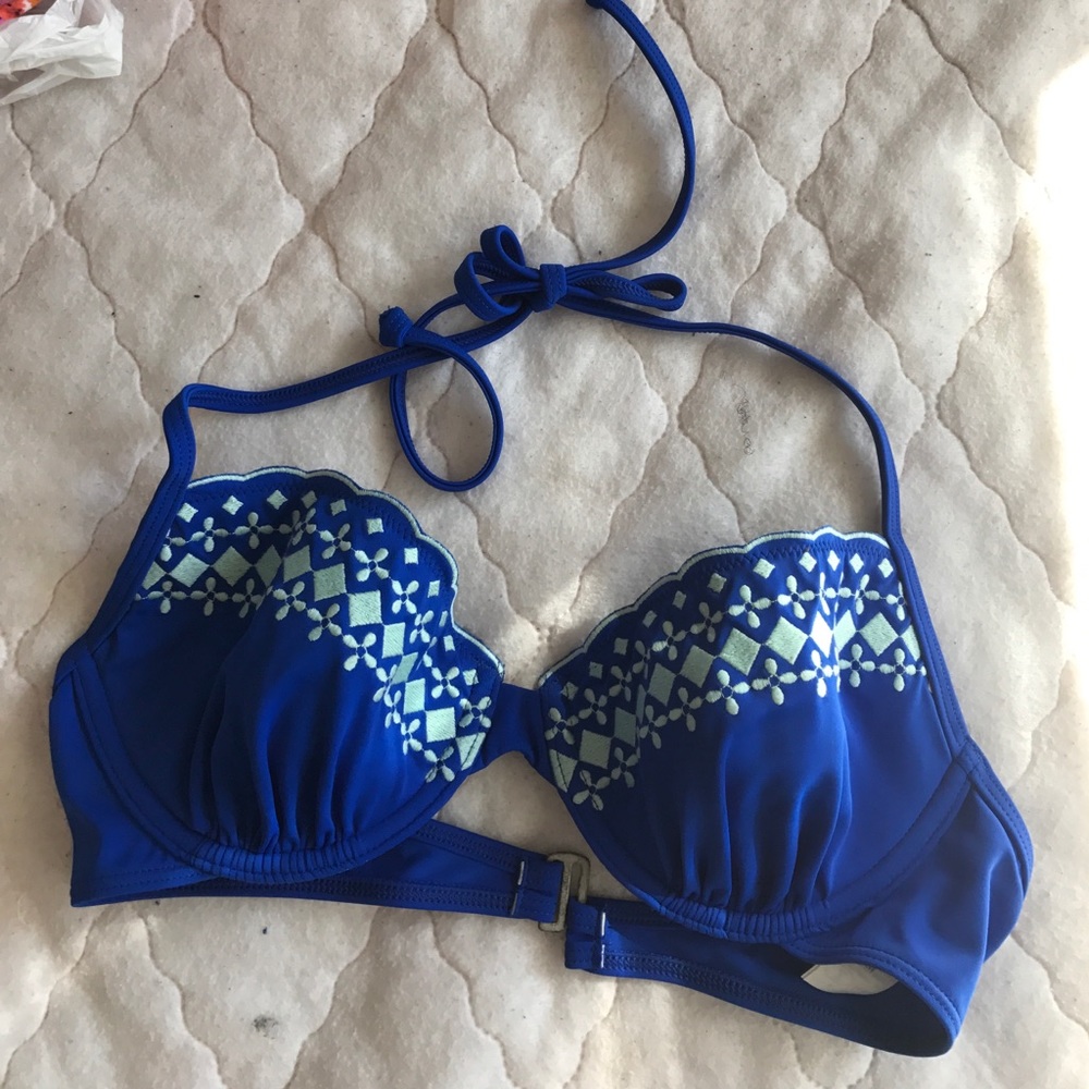Royal blue bikini top