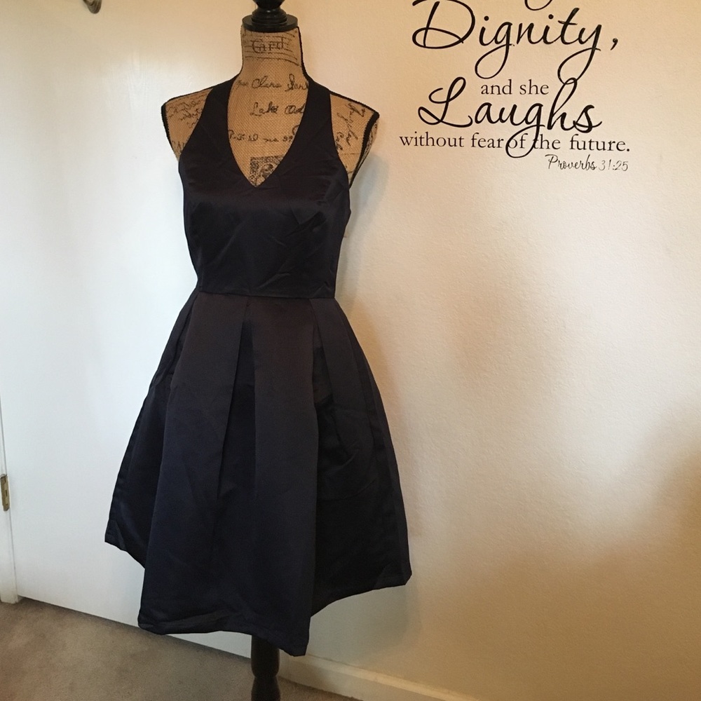 Halter Semi Formal Dress