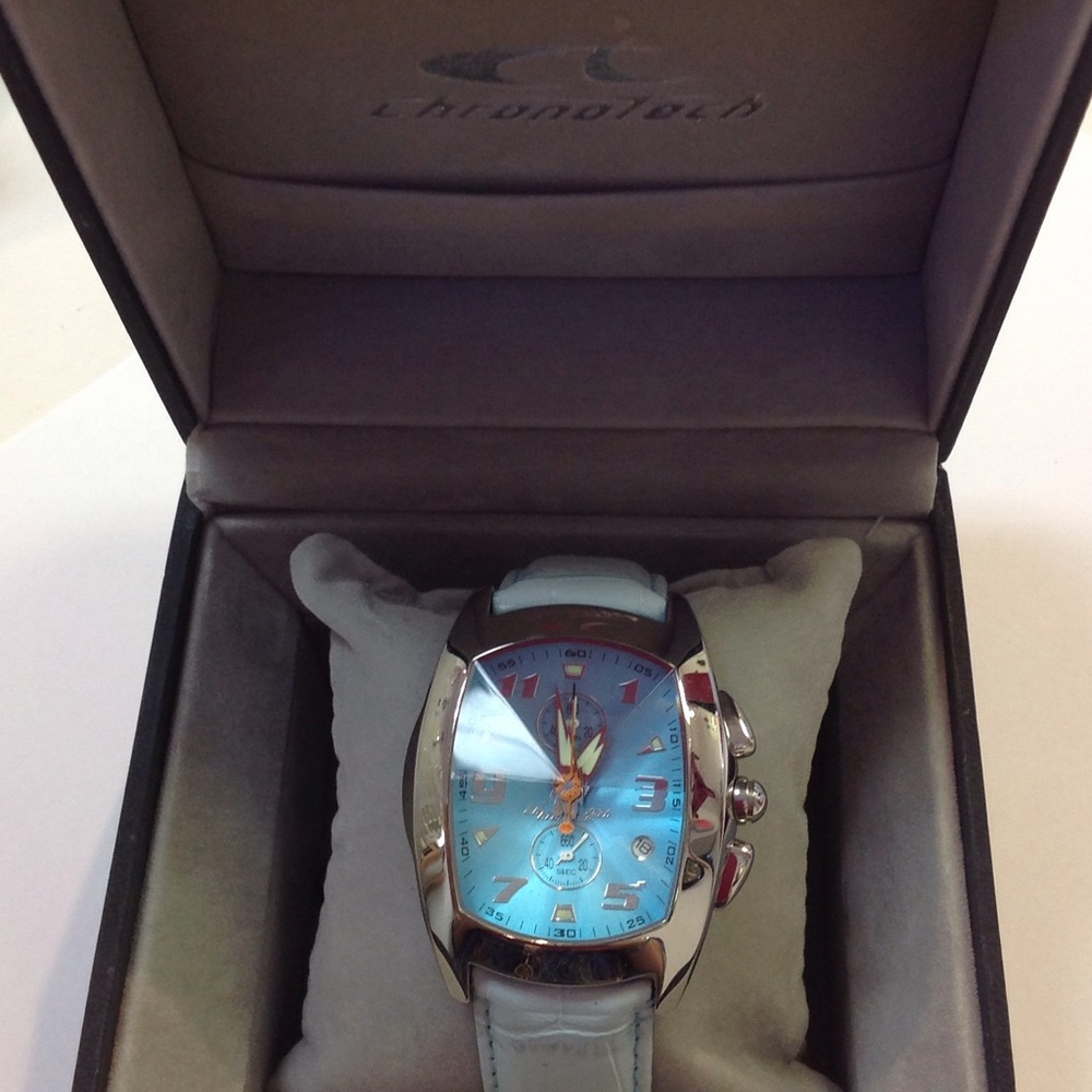 Turquoise chrono tech chronograph watch