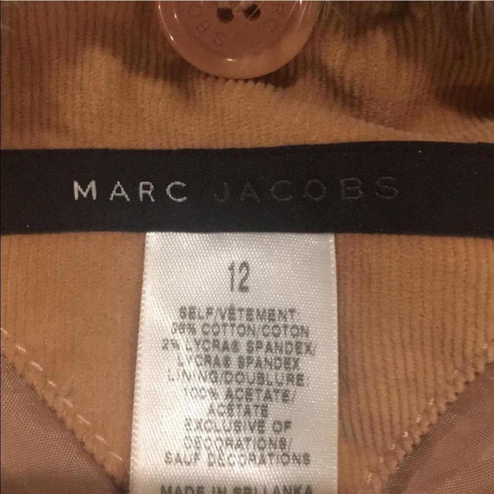 Marc Jacobs cordoroy jacket fur collar - Picture 6 of 6