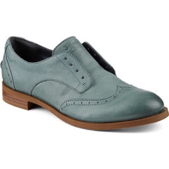Sperry oxfords (blue leather) - Picture 2 of 2
