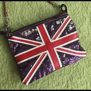 Unions Jack sequins clutch/shoulder bag