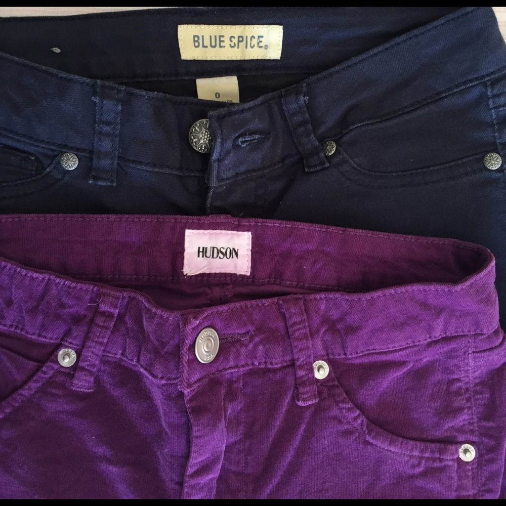 Girls pants : slim fit Blue Spice/ Hudson