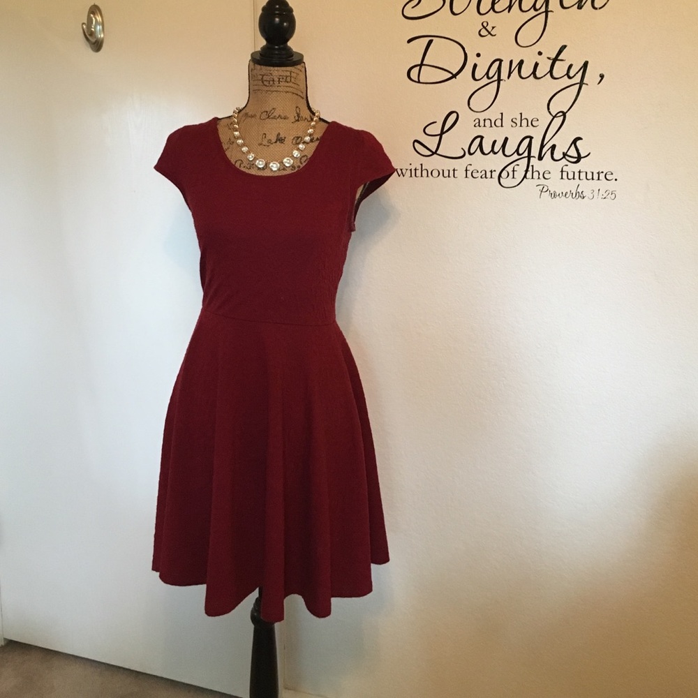 Maroon Dress