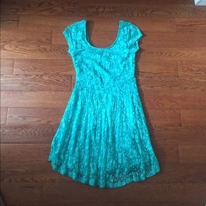 teal dress
