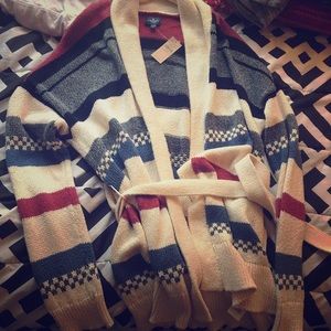 American eagle tie cardigan