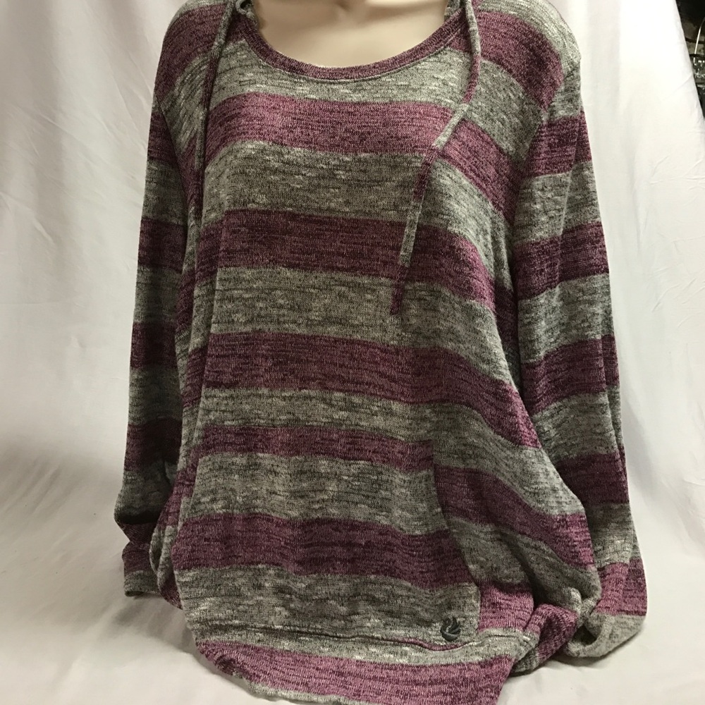 Ore owned Women's XL striped hooded sweater