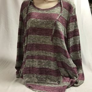 Ore owned Women's XL striped hooded sweater