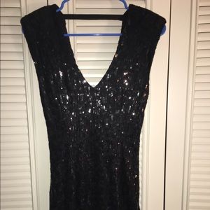 Black Sequined Dress