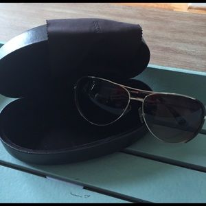 Michael Kors aviator sunglasses and case