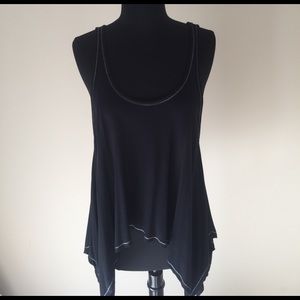 Express Flowing Black Tank